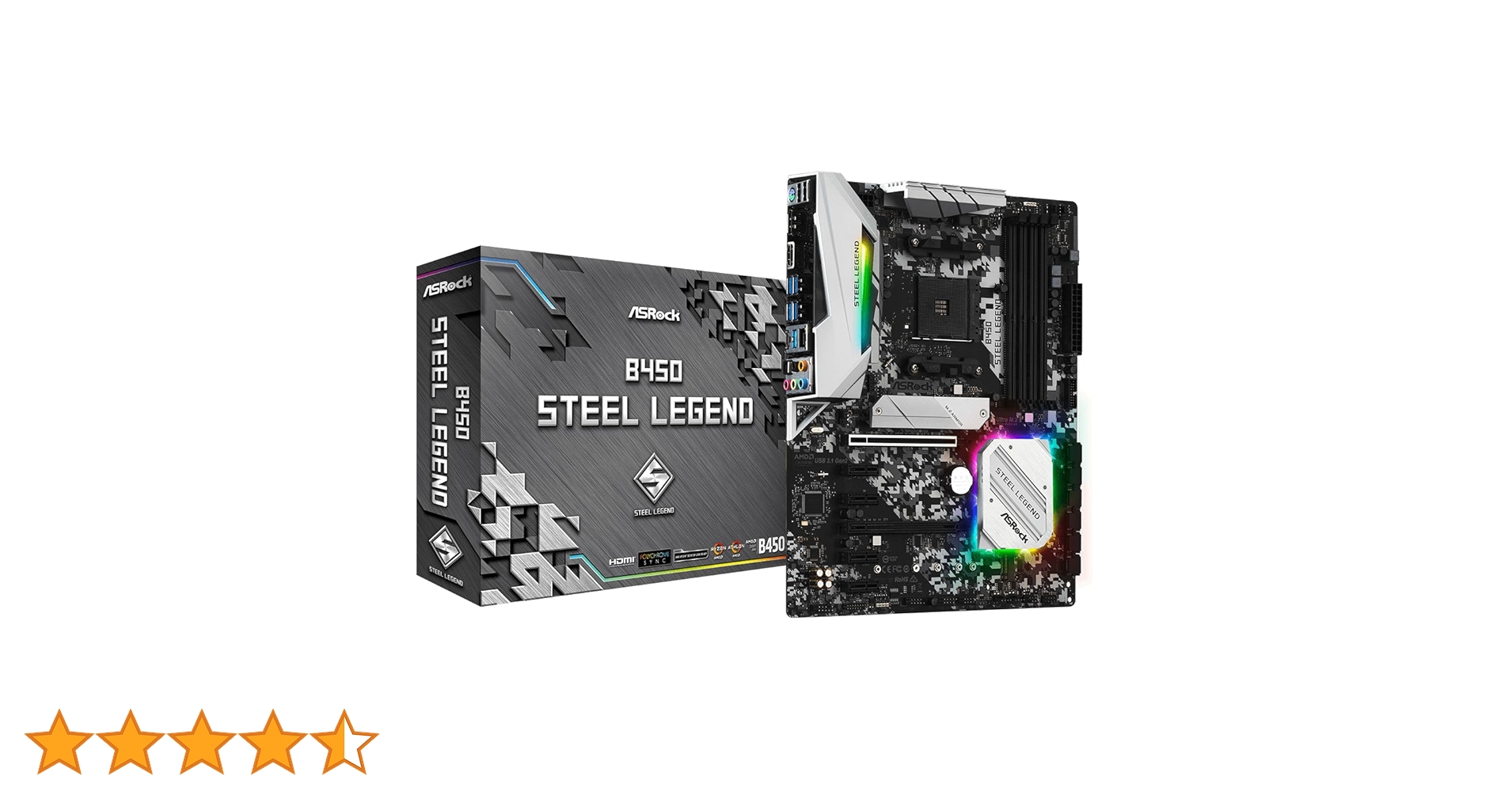 Amazon | ASRock マザーボード B450 Steel Legend AMD Ryzen AM4